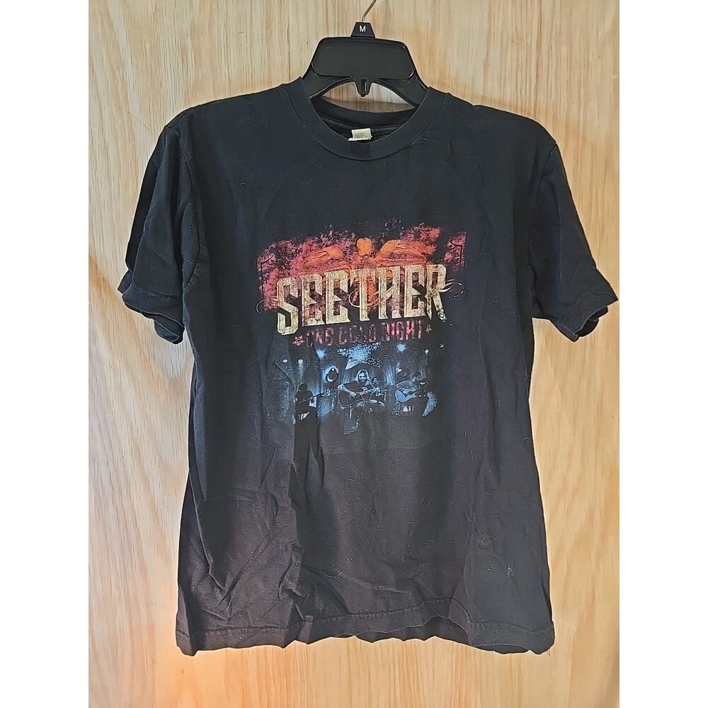 Seether T-shirt Vintage Rock Metal Retro Concert Graphic Unisex Heavy Cotton Tee